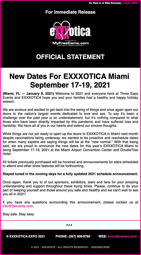 exxotica miami|New Dates For EXXXOTICA Miami .